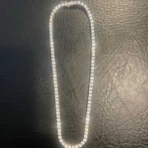 Faux tennis necklace